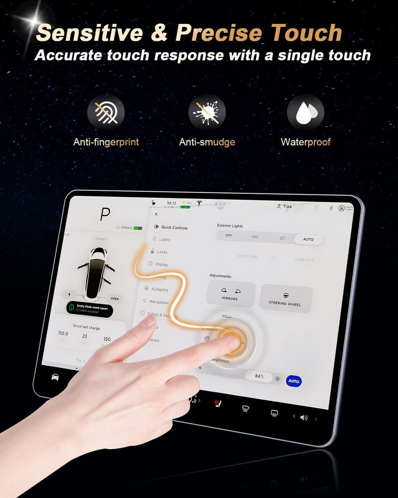 EcoZen 2026 Kia K4 Screen Protector - For 2025-2026 Kia K4/2026 K4 Hatchback 12.3-Inch Navigation+12.3-Inch Instrument Screen - 4 Pcs Nano Film For 2025-2026 Kia K4 GT-Line Accessories Plastic - Image 5